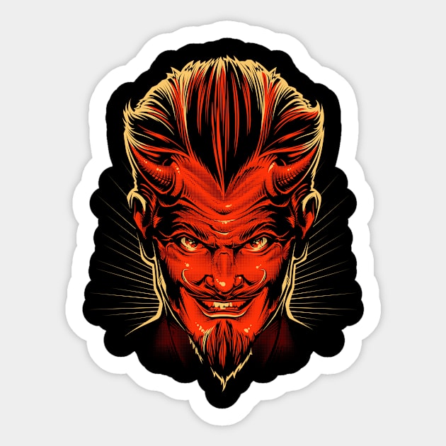 Red Devil Sticker by GoshaDron